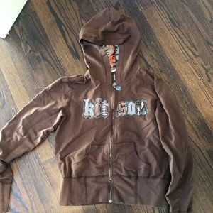 Kitson LA Zip Up Sweatshirt Size XL